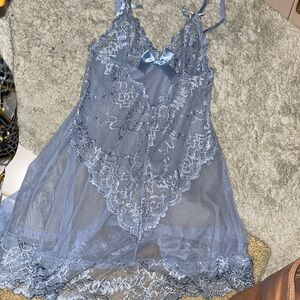 WOOO HOOOO  SEXY: SHEER; FREE**NWOT Light blue Baby Doll / camisole Size: .xS.